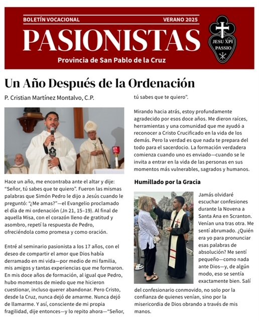Boletín Vocacional Pasionista 2025 -